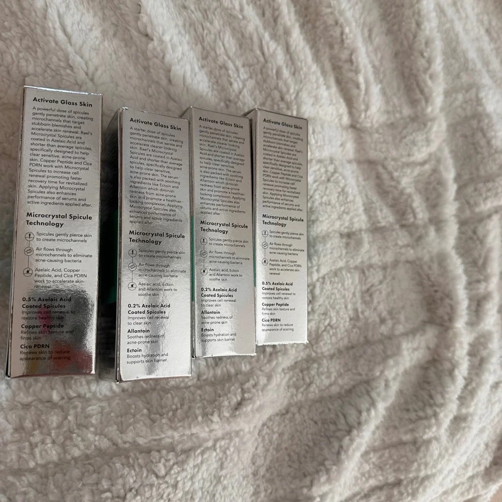 Rael Beauty Miracle Clear PM Serum Set 2000 & 5000‎ Microcrystal Spicule 4pk